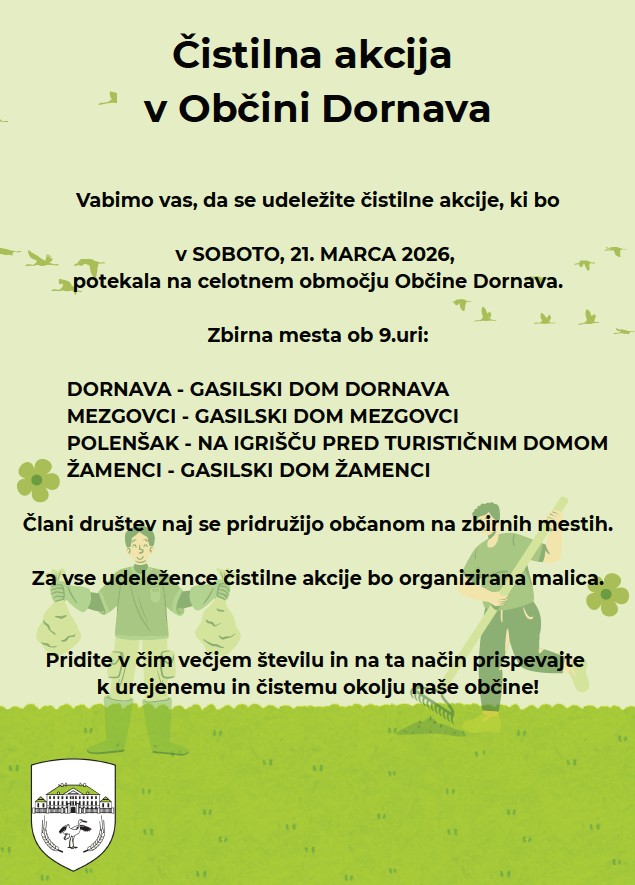 Čistilna akcija v Občini Dornava